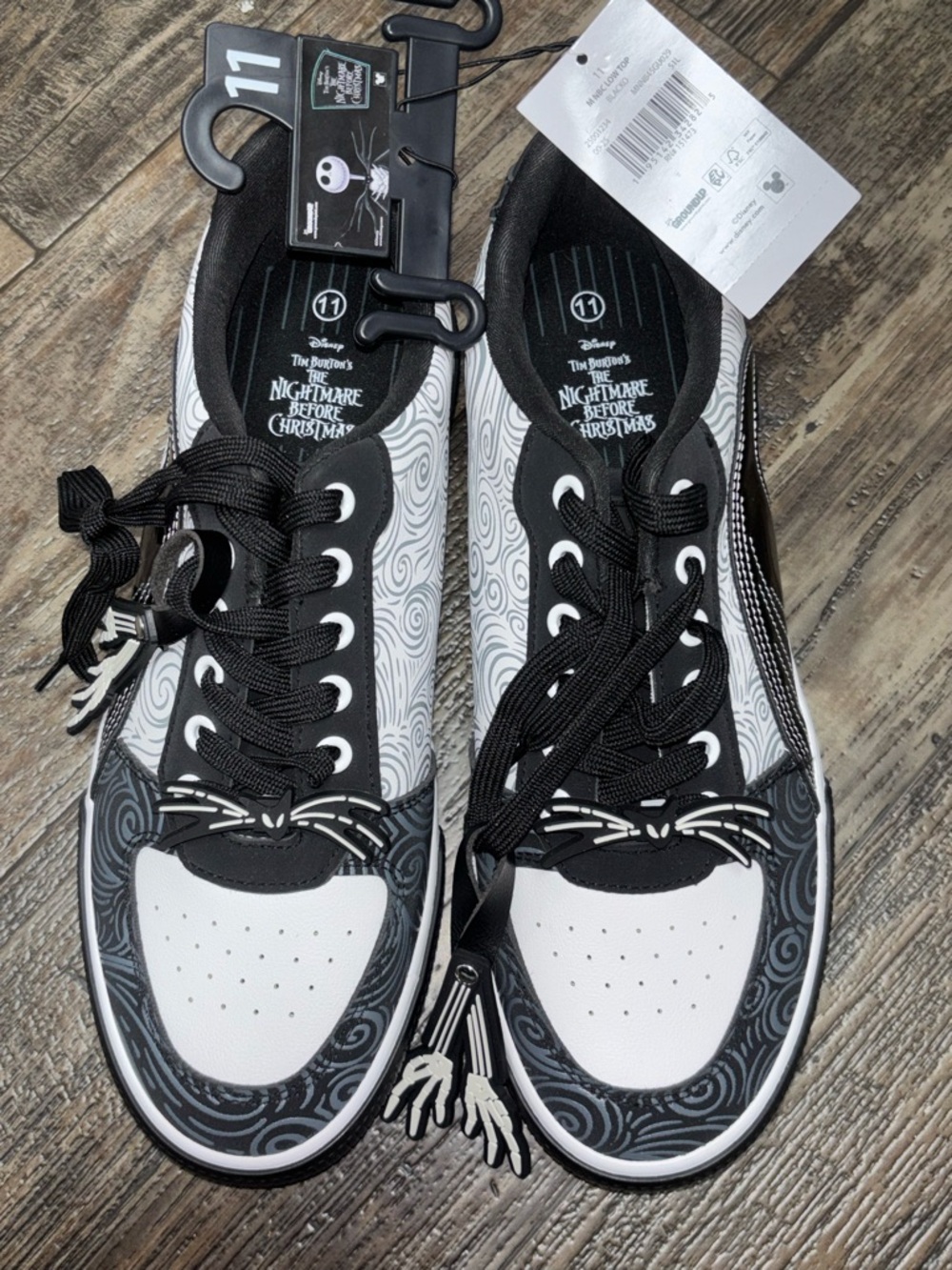 Disney The Nightmare Before Christmas Black & White Graphic Sneakers